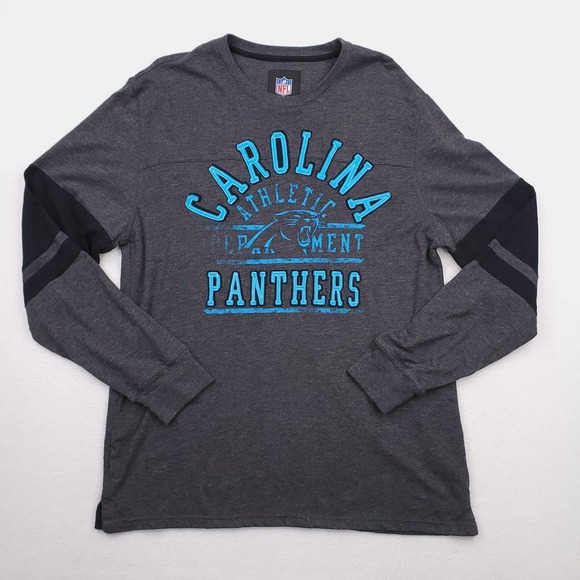 NFL Other - Carolina Panthers Shirt Mens XXL Gray Blue Long Sleeve Crew NFL Football